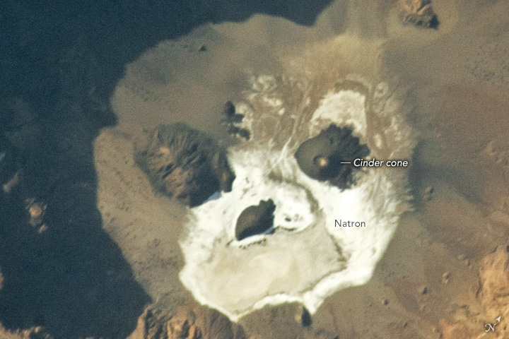Космонавт поделился снимком гигантского «черепа» в Сахаре